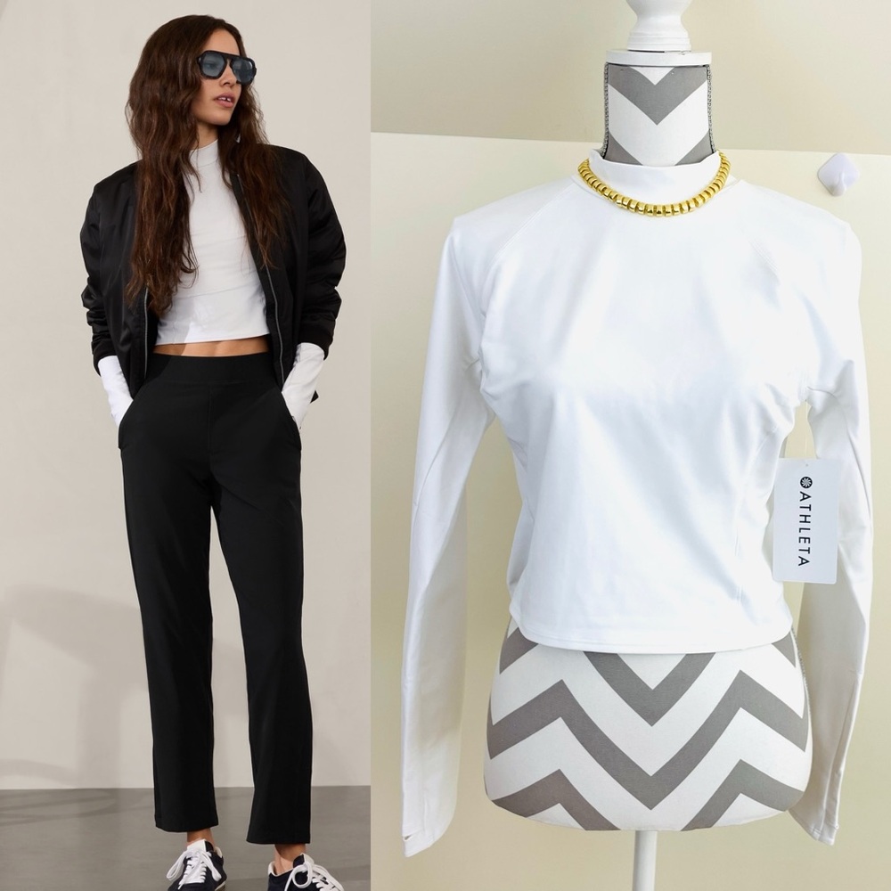 NWT, Athleta Interval Mock Neck Top, Fall 2024 - Picture 11 of 16